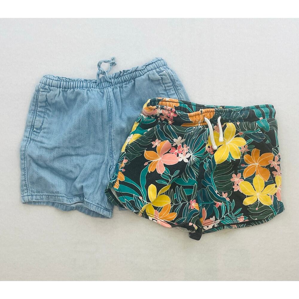 Set of 2 OLD NAVY Shorts 5T - Denim Shorts and Floral Shorts